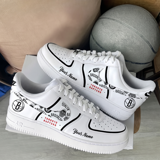 [HOT DEAL] NEW CUSTOMIZED NBA25 BNE BROOKLYN NETS AF1 SHOES