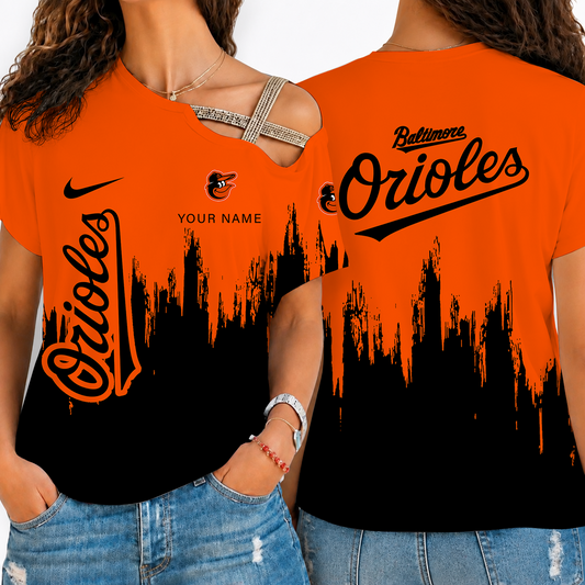 [FLASH SALE] NEW CUSTOMIZED MLB25 BOS BALTIMORE ORIOLES SHOULDER SHIRT