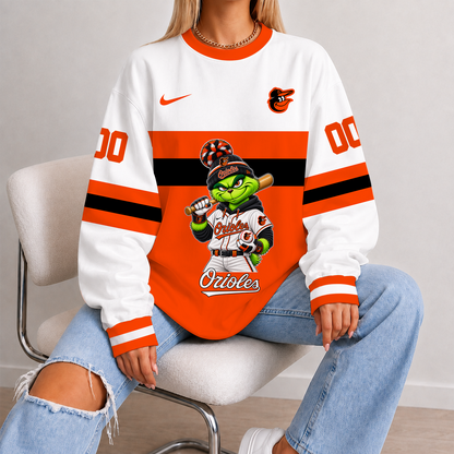 [FLASH SALE] NEW CUSTOMIZED MLB25 BOS BALTIMORE ORIOLES UNISEX SWEATSHIRT