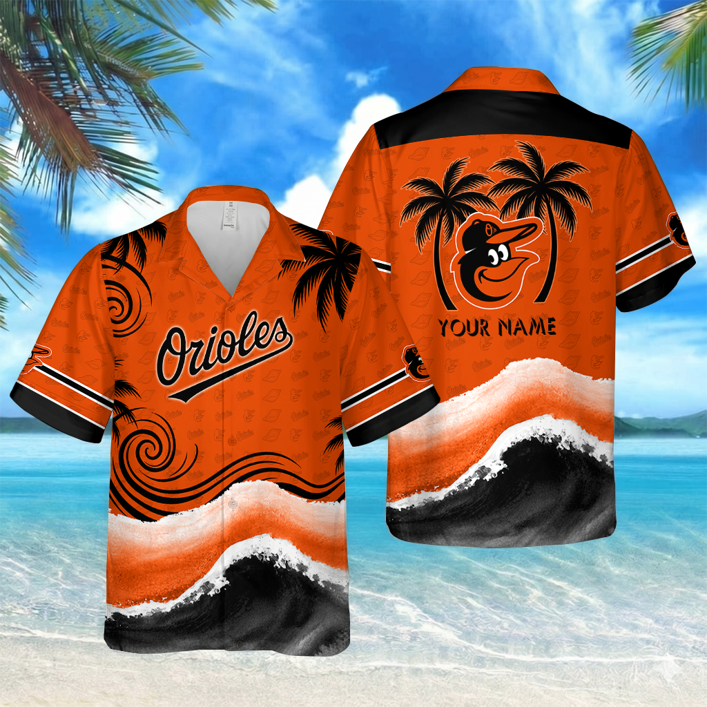 [FLASH SALE] NEW CUSTOMIZED MLB25 BOS BALTIMORE ORIOLES UNISEX HAWAIIAN SHIRT