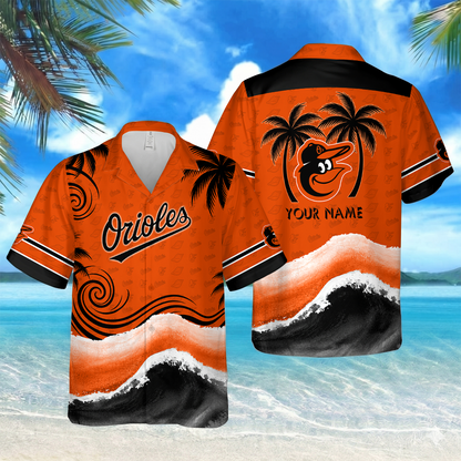 [FLASH SALE] NEW CUSTOMIZED MLB25 BOS BALTIMORE ORIOLES UNISEX HAWAIIAN SHIRT