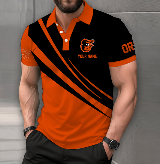 [FLASH SALE] NEW CUSTOMIZED MLB25 BOS BALTIMORE ORIOLES POLO SHIRT
