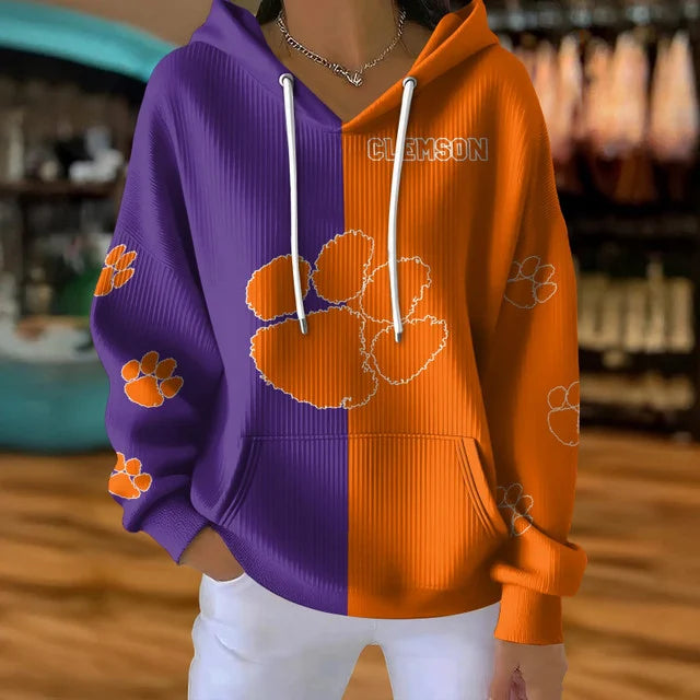 [FAN FAVORITE] NEW CUSTOMIZED NCAA CWS25 CST CLEMSON TIGERS RIBBED HOODIE & SWEATSHIRT