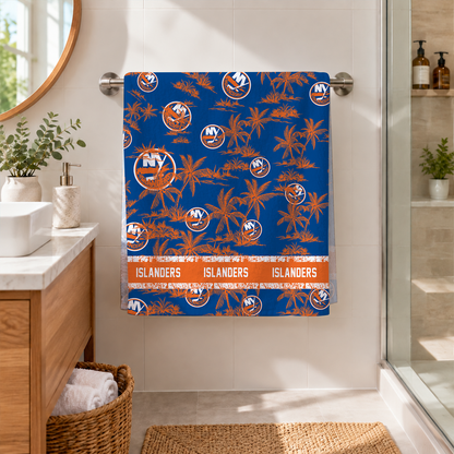 [SUPER SALE] NEW CUSTOMIZED NHL25 NYI NEW YORK ISLANDERS BEACH TOWEL