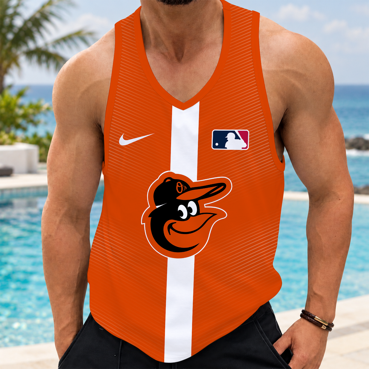 [FLASH SALE] NEW CUSTOMIZED MLB25 BOS BALTIMORE ORIOLES UNISEX TANK TOP