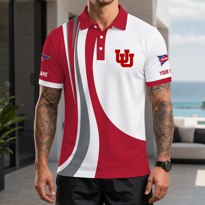 [FAN FAVORITE] NEW CUSTOMIZED NCAA FBS25 UTU UTAH UTES POLO SHIRT