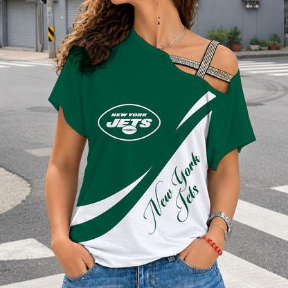 [SPECIAL OFFER] NEW CUSTOMIZED NFL25 NYJ NEW YORK JETS SHOULDER SHIRT