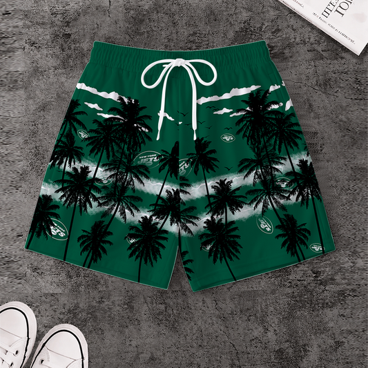 [SPECIAL OFFER] NEW CUSTOMIZED NFL25 NYJ NEW YORK JETS SHORT PANTS