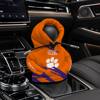 [FAN FAVORITE] NEW CUSTOMIZED NCAA CWS25 CST CLEMSON TIGERS AUTOMOTIVE HOODIE SHIFT KNOB COVER