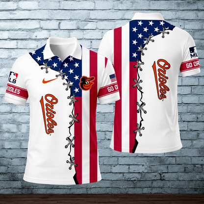 [FLASH SALE] NEW CUSTOMIZED MLB25 BOS BALTIMORE ORIOLES POLO SHIRT