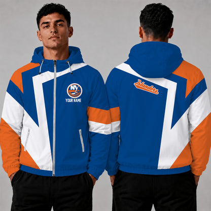[SUPER SALE] NEW CUSTOMIZED NHL25 NYI NEW YORK ISLANDERS WINDBREAKER JACKET
