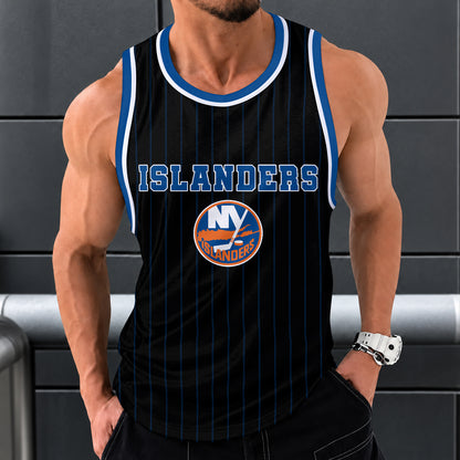 [SUPER SALE] NEW CUSTOMIZED NHL25 NYI NEW YORK ISLANDERS UNISEX TANK TOP