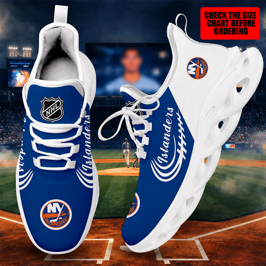 [SUPER SALE ] NEW CUSTOMIZED NHL25 NYI NEW YORK ISLANDERS MAX SOUL SHOES