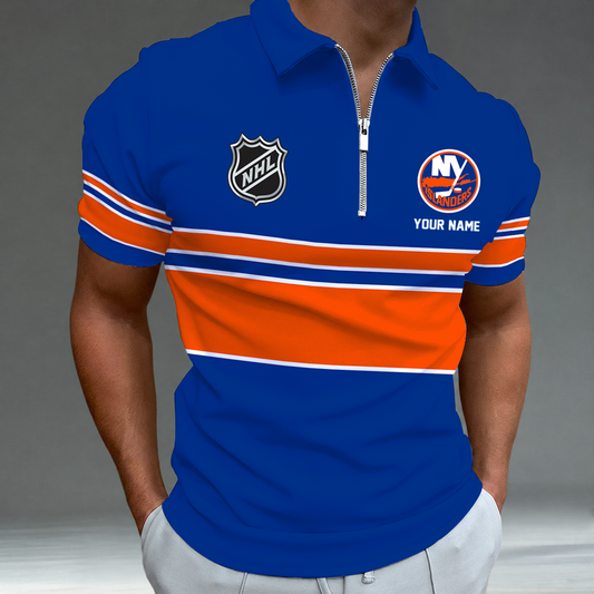 [SUPER SALE] NEW CUSTOMIZED NHL25 NYI NEW YORK ISLANDERS POLO SHIRT