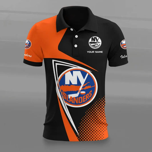 [SUPER SALE] NEW CUSTOMIZED NHL25 NYI NEW YORK ISLANDERS POLO SHIRT