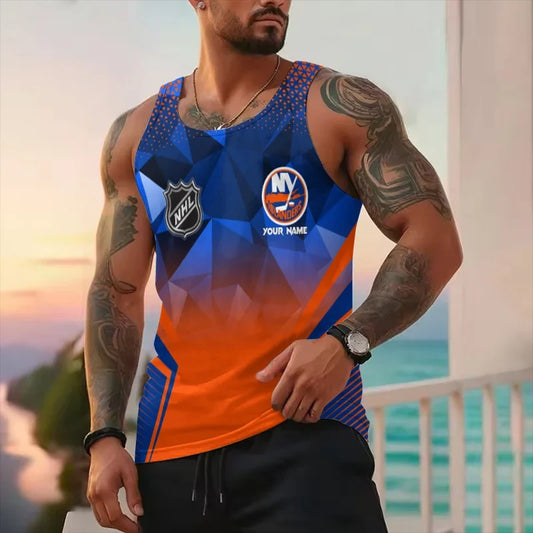 [SUPER SALE] NEW CUSTOMIZED NHL25 NYI NEW YORK ISLANDERS UNISEX TANK TOP
