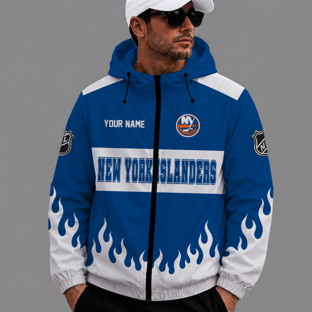 [SUPER SALE] NEW CUSTOMIZED NHL25 NYI NEW YORK ISLANDERS WINDBREAKER JACKET