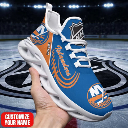 [SUPER SALE] NEW CUSTOMIZED NHL25 NYI NY ISLANDERS PREMIUM CLUNKY SNEAKERS