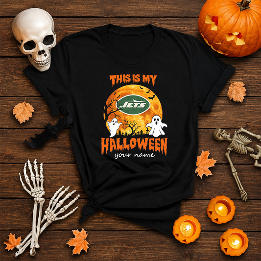 [SPECIAL OFFER] NEW CUSTOMIZED NFL25 NYJ NEW YORK JETS  HALLOWEEN T-SHIRT, HOODIE & ZIP HOODIE