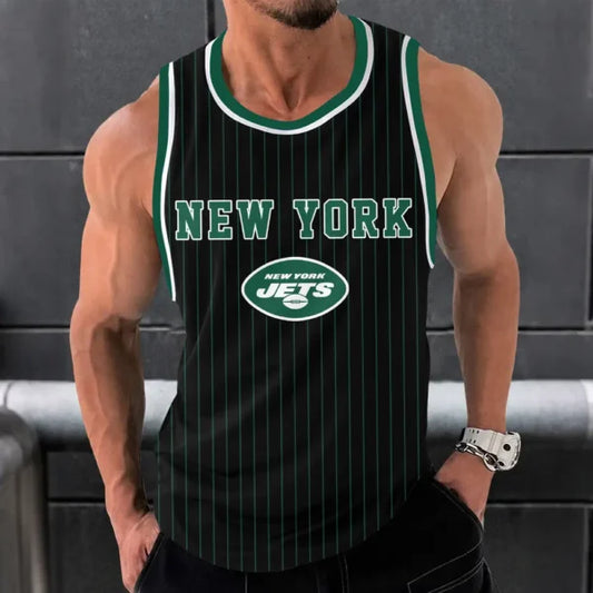 [SPECIAL OFFER] NEW CUSTOMIZED NFL25 NYJ NEW YORK JETS UNISEX TANK TOP