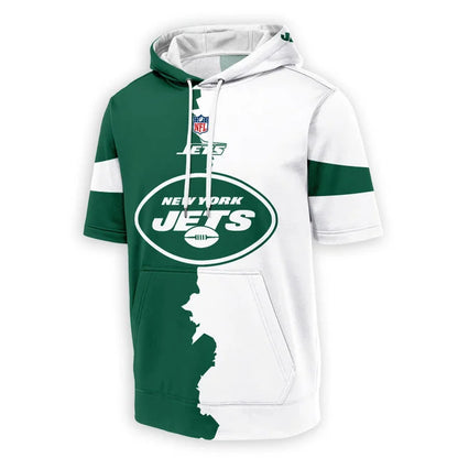 [SPECIAL OFFER] NEW CUSTOMIZED NFL25 NYJ NEW YORK JETS SHORT SLEEVE HOODIE T-SHIRT