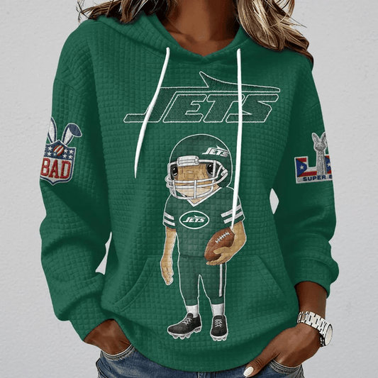 [SPECIAL OFFER] NEW CUSTOMIZED NFL25 NYJ NEW YORK JETS UNISEX HOODED SWEATSHIRT