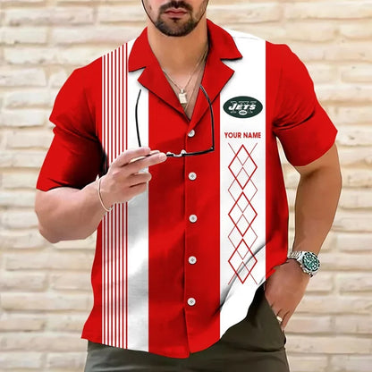 [SPECIAL OFFER] NEW CUSTOMIZED NFL25 NYJ NEW YORK JETS HAWAIIAN SHIRT