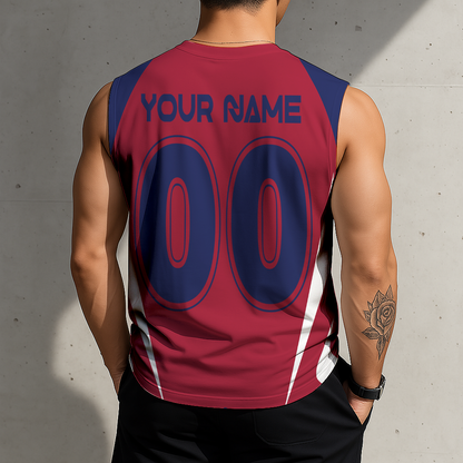 LIMITED EDITION - NEW CUSTOMIZED MLS25 RSL RS LAKE TANK TOP & GYM SHIRT