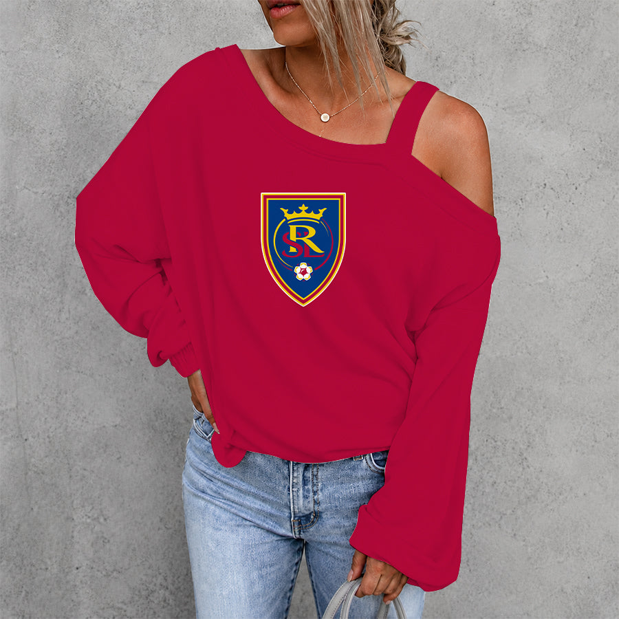 [FAN EXCLUSIVE] NEW CUSTOMIZED MLS25 RSL REAL SALT LAKE DROP SHOULDER SWEATSHIRT