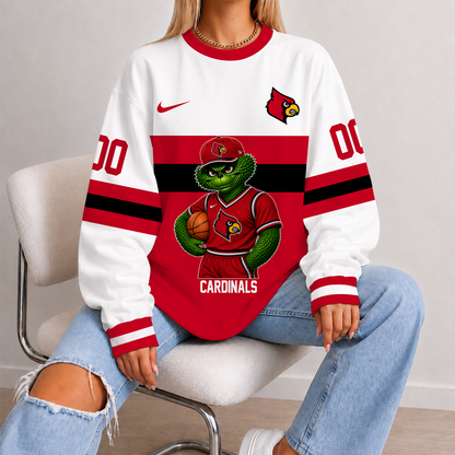 [FAN FAVORITE] NEW CUSTOMIZED NCAA MAM25 ULC LOUISVILLE CARDINALS STRAPPY UNISEX SWEATSHIRT
