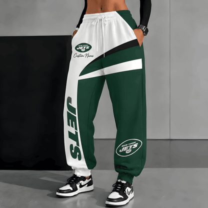 [SPECIAL OFFER] NEW CUSTOMIZED NFL25 NYJ NEW YORK JETS SWEATPANTS