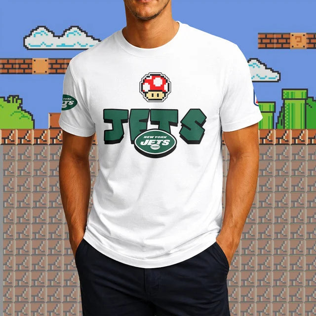[SPECIAL OFFER] NEW CUSTOMIZED NFL25 NYJ NEW YORK JETS SUPER MARIO T-SHIRT, HOODIE, ZIP HOODIE