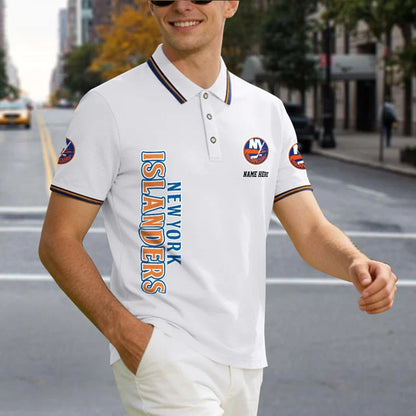 [SUPER SALE] NEW CUSTOMIZED NHL25 NYI NEW YORK ISLANDERS POLO SHIRT