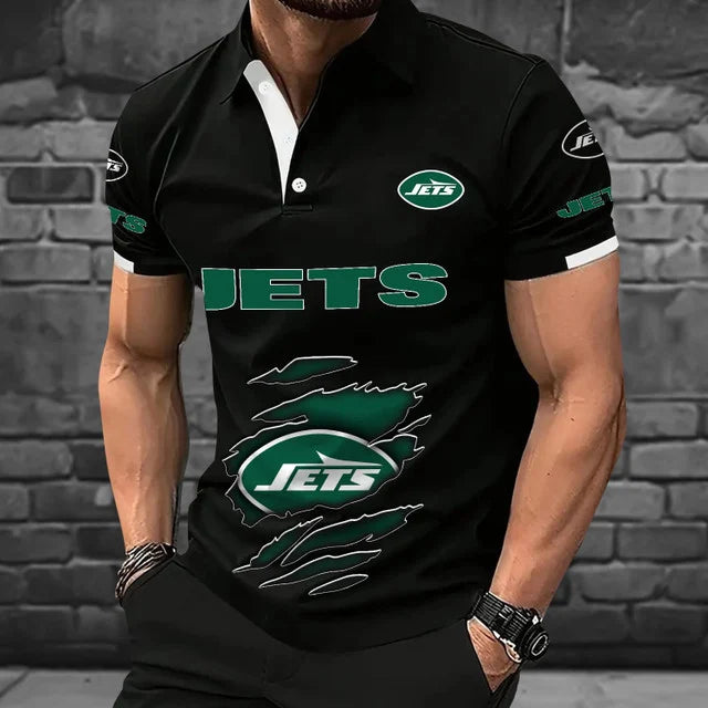 [SPECIAL OFFER] NEW CUSTOMIZED NFL25 NYJ NEW YORK JETS POLO SHIRT