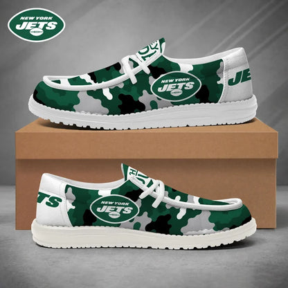 [SPECIAL OFFER] NEW CUSTOMIZED NFL25 NYJ NEW YORK JETS LOAFER SHOES