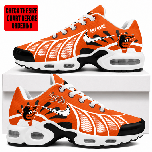 [FLASH SALE] NEW CUSTOMIZED MLB25 BOS BALTIMORE ORIOLES AIR MAX PLUS SNEAKERS