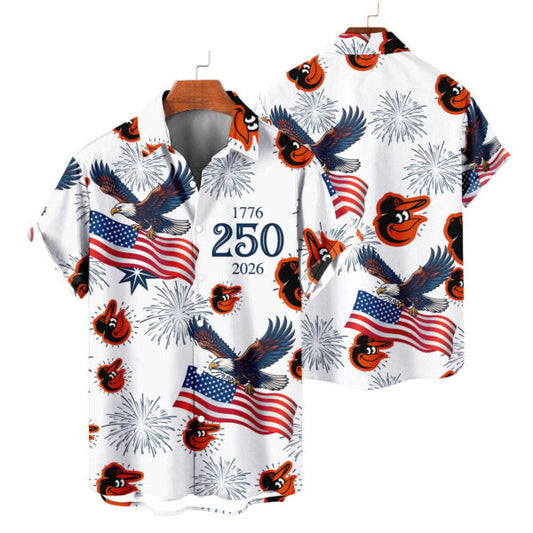[FLASH SALE] NEW CUSTOMIZED MLB25 BOS BALTIMORE ORIOLES UNISEX HAWAIIAN SHIRT