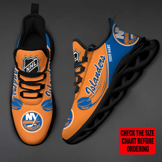 [SUPER SALE] NEW CUSTOMIZED NHL25 NYI NEW YORK ISLANDERS CLUNKY SNEAKERS