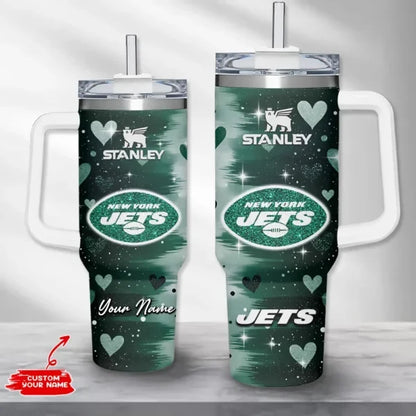 [SPECIAL OFFER] NEW CUSTOMIZED NFL25 NYJ NEW YORK JETS HALLOWEEN  40OZ TUMBLER