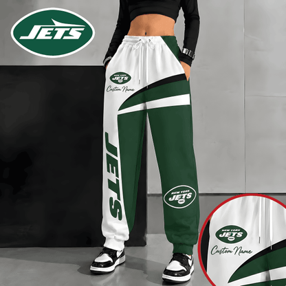 [SPECIAL OFFER] NEW CUSTOMIZED NFL25 NYJ NEW YORK JETS SWEATPANTS