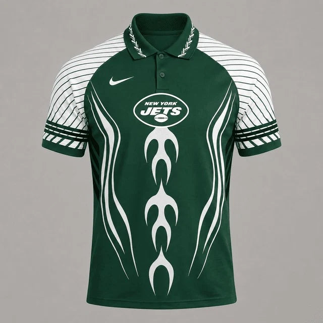[SPECIAL OFFER] NEW CUSTOMIZED NFL25 NYJ NEW YORK JETS POLO SHIRT