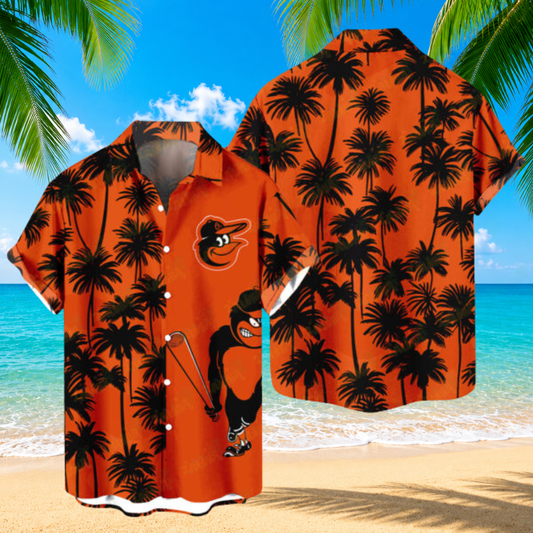 [FLASH SALE] NEW CUSTOMIZED MLB25 BOS BALTIMORE ORIOLES UNISEX HAWAIIAN SHIRT