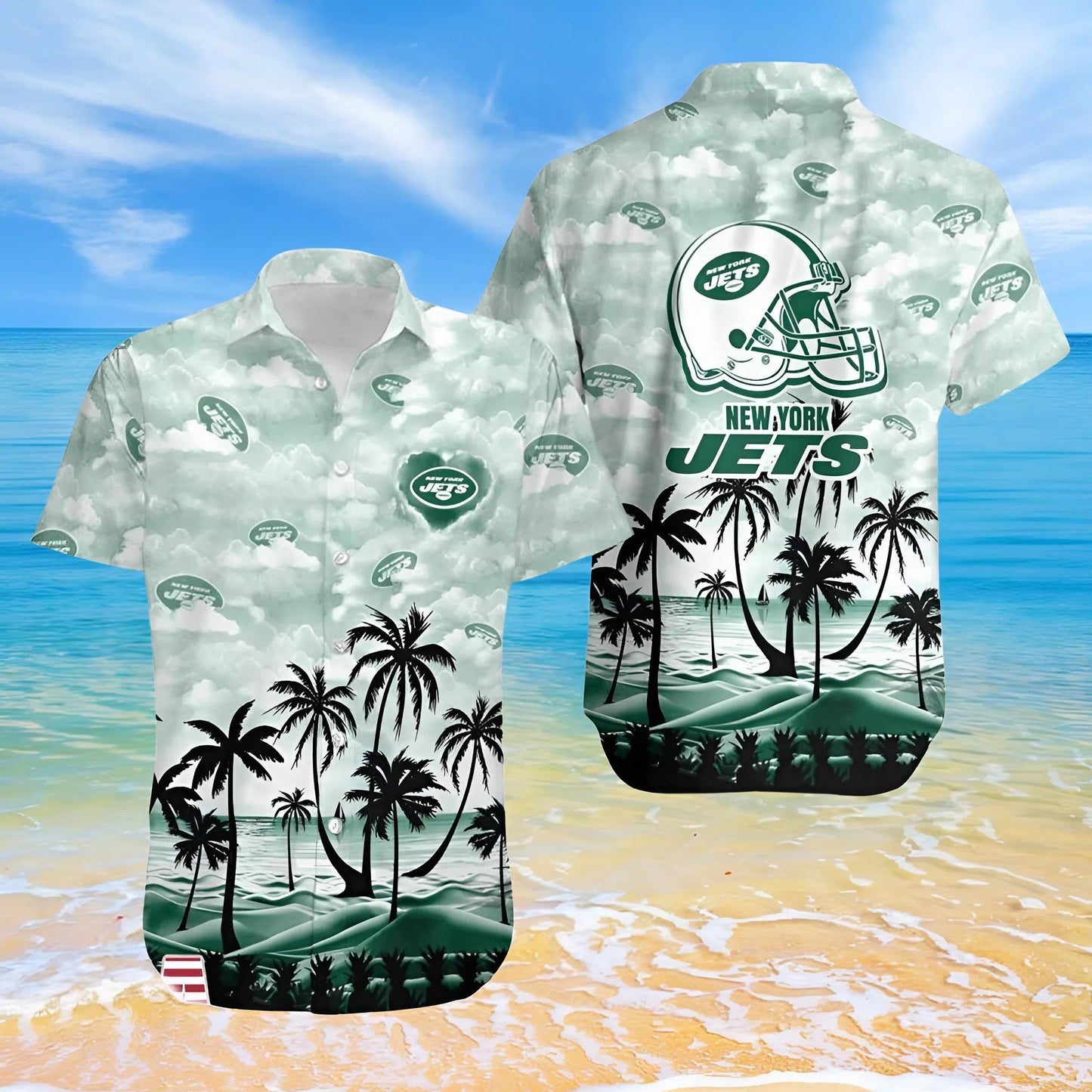 [SPECIAL OFFER] NEW CUSTOMIZED NFL25 NYJ NEW YORK JETS UNISEX HAWAIIAN SHIRT