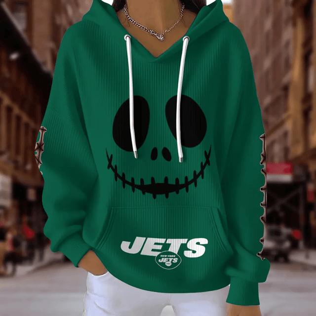 [SPECIAL OFFER] NEW CUSTOMIZED NFL25 NYJ NEW YORK JETS RIBBED HOODIE & SWEATSHIRT