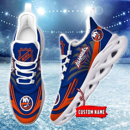 [SUPER SALE] NEW CUSTOMIZED NHL25 NYI NEW YORK ISLANDERS CLUNKY SNEAKERS