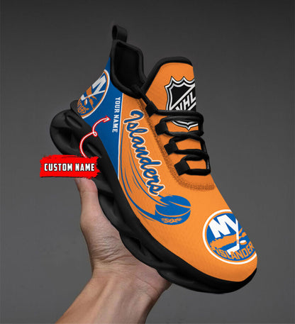 [SUPER SALE] NEW CUSTOMIZED NHL25 NYI NEW YORK ISLANDERS CLUNKY SNEAKERS