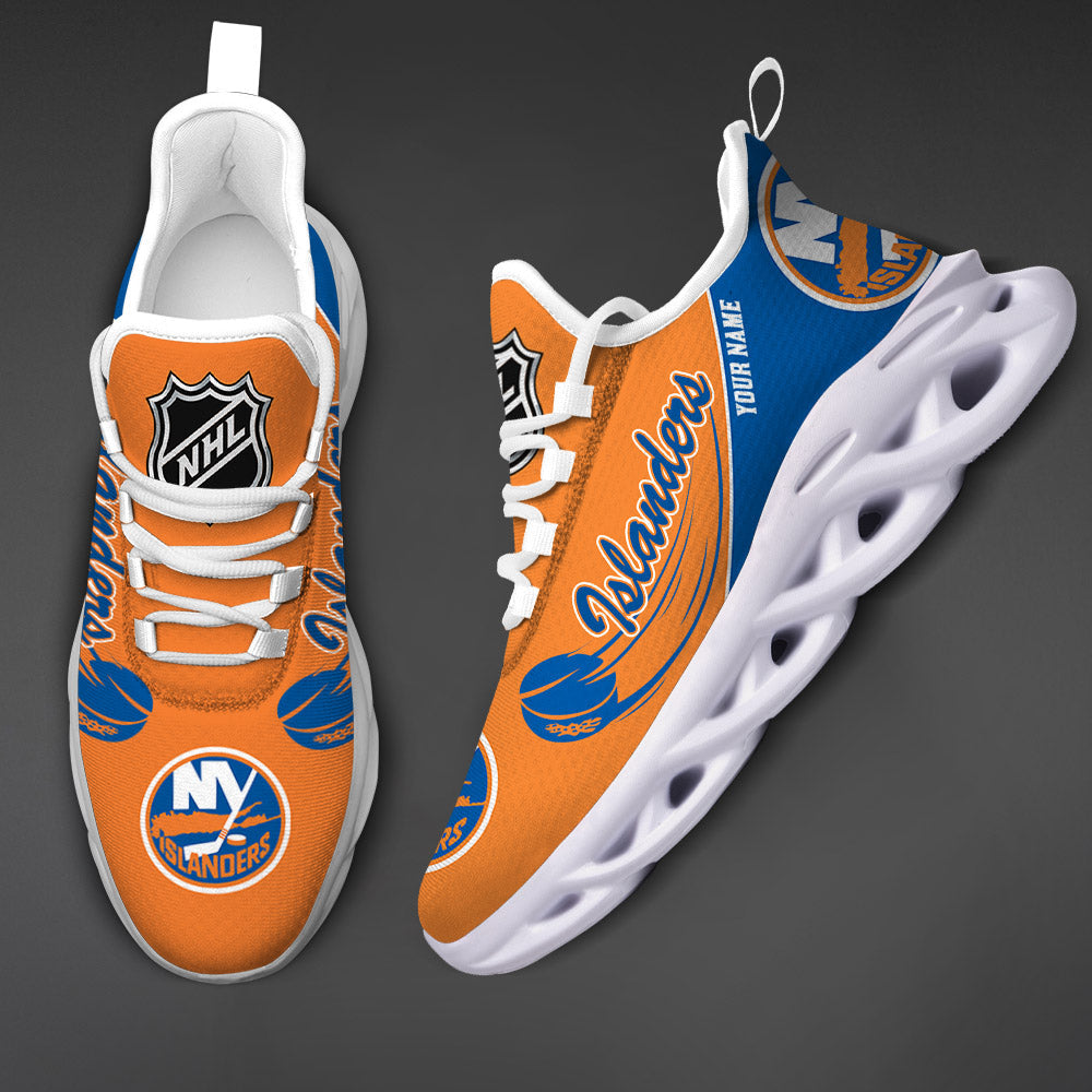 [SUPER SALE] NEW CUSTOMIZED NHL25 NYI NEW YORK ISLANDERS CLUNKY SNEAKERS