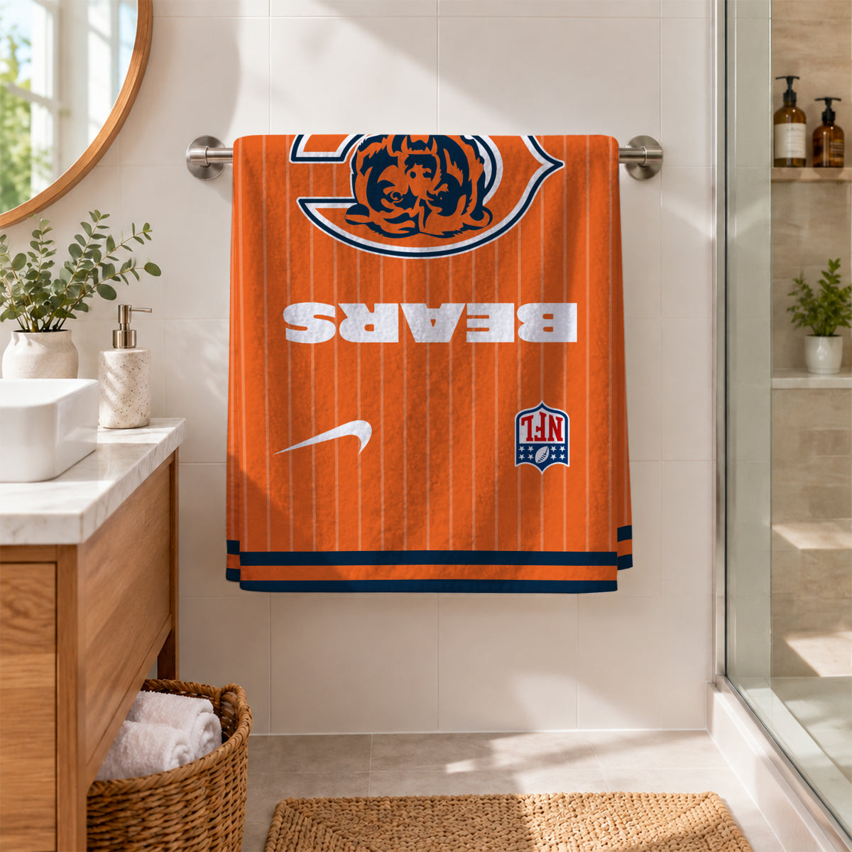 [SPECIAL OFFER] NEW CUSTOMIZED NFL26 CCB CHICAGO BEARS BEACH TOWEL