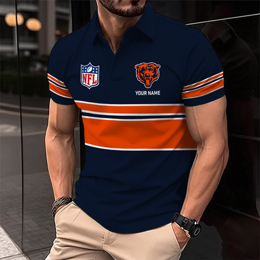 [SPECIAL OFFER] NEW CUSTOMIZED NFL26 CCB CHICAGO BEARS POLO SHIRT