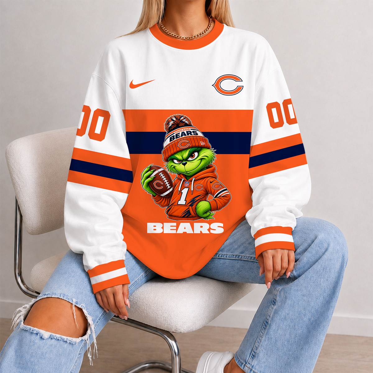 [SPECIAL OFFER] NEW CUSTOMIZED NFL26 CCB CHICAGO BEARS UNISEX SWEATSHIRT